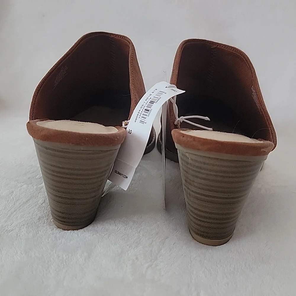 Old Navy Brown Mules Size 10 NWT - Picture 6 of 10